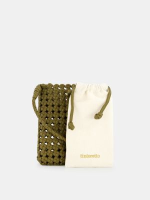 Bolsa con cordones con trenzado Tintoretto