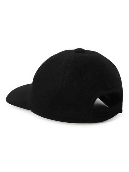Кашемировая кепка Fedeli черная