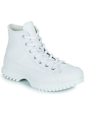 Sneakers di pelle con motivo a stelle Converse Chuck Taylor All Star bianco