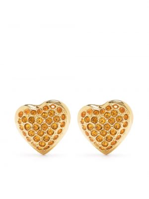 Σκουλαρίκια με μοτίβο καρδιά Saint Laurent Pre-owned χρυσό