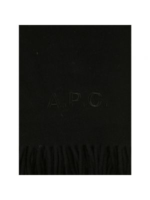 Bufanda de lana A.p.c. negro