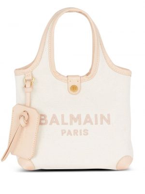 Τσάντα shopper Balmain μπεζ