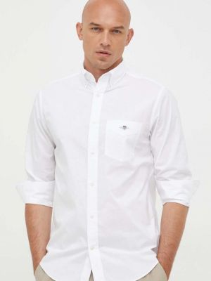 Хлопковая рубашка Gant белая