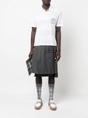 Polo à rayures Thom Browne gris