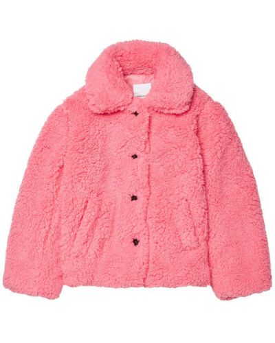 Vero Moda Girl Báránybőr kabát Cooper Teddy 10271644 Rózsaszín Regular Fit