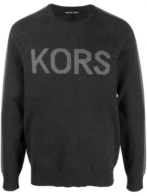 Sweatshirt mit rundhalsausschnitt mit print Michael Kors grau