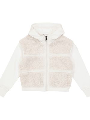 Hoodie för tjejer Moncler Enfant vit