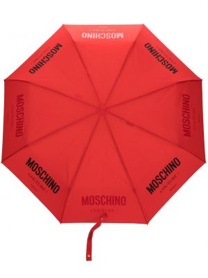 Deštník s potiskem Moschino červený