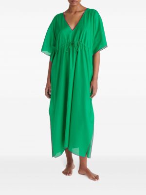 Bavlněné košilové šaty Eres zelené