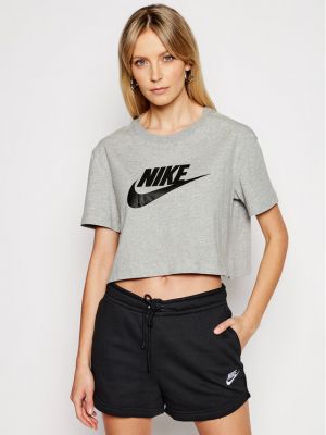 Relaxed fit marškinėliai Nike pilka