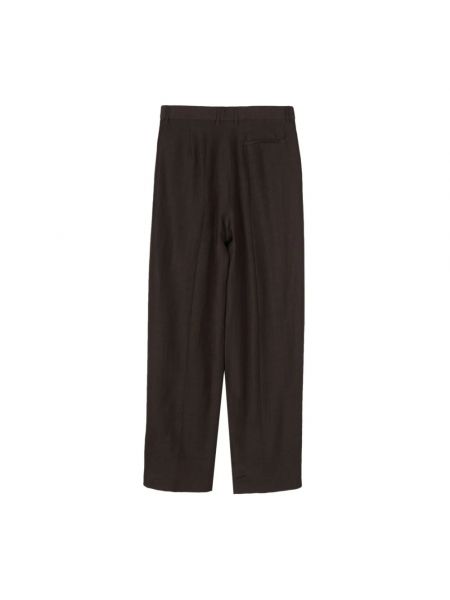 Pantalones de lino Msgm marrón
