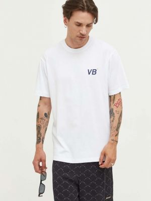 Bavlněné tričko s potiskem Vertere Berlin bílé
