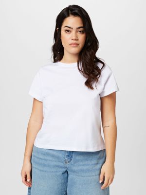 Памучна тениска Cotton On Curve бяло