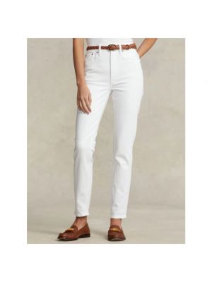 Pantalones slim fit Polo Ralph Lauren blanco