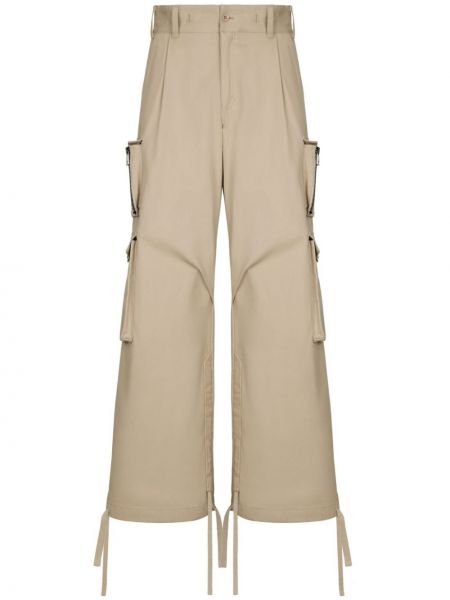 Cargo kalhoty relaxed fit Dolce & Gabbana béžové