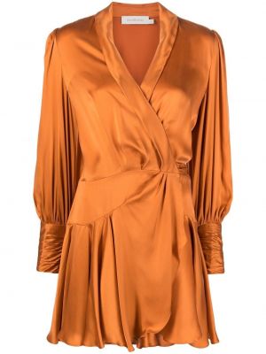 Коктейлна рокля Zimmermann оранжево