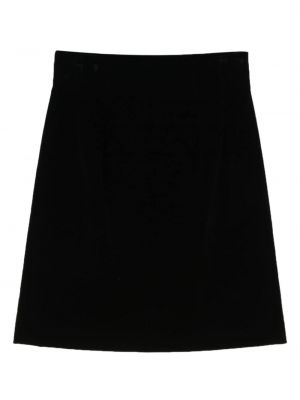 Sametové mini sukně Ferragamo černé