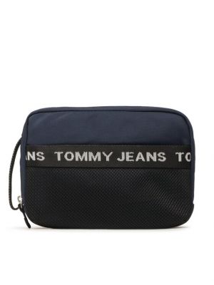 Kovček iz najlona Tommy Jeans modra