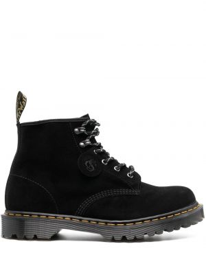 Blonder snøring høye flate støvler Dr. Martens svart