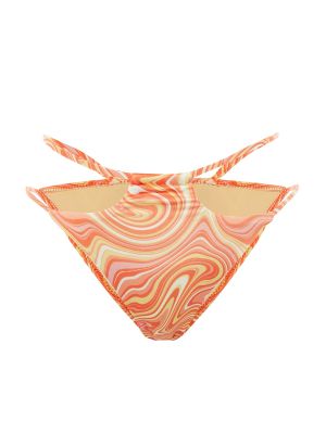 Absztrakt mintás bikini Trendyol narancsszínű