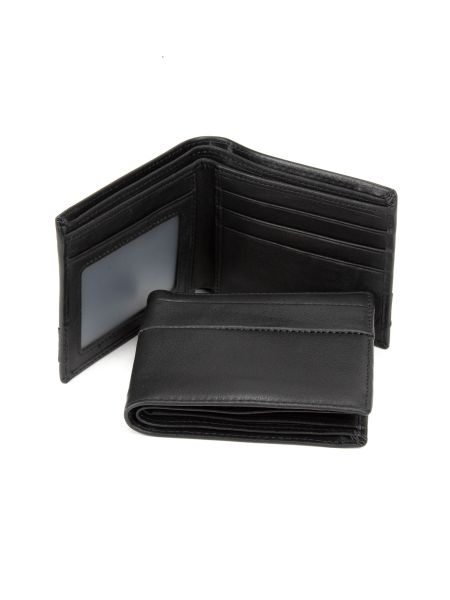 Кожаный кошелек Royalbag черный