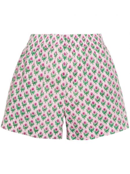Kratke hlače s cvjetnim printom s printom Mc2 Saint Barth ružičasta