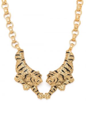 Tigriscsíkos medál Roberto Cavalli aranyszínű