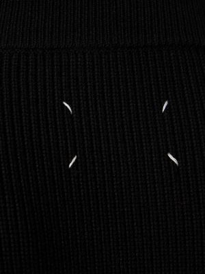 Bavlnený sveter na zips Maison Margiela čierna
