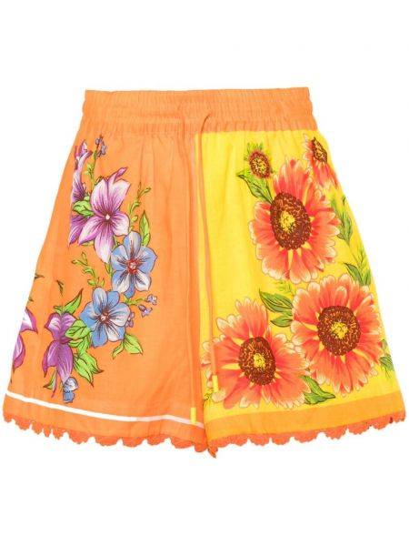 Shorts en lin Alemais orange