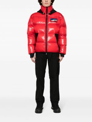 Dūnu jaka ar kapuci Moncler Grenoble sarkans