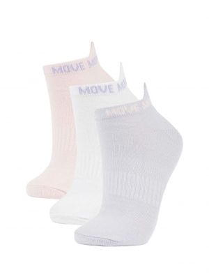 Bavlnené športové ponožky Defacto biela