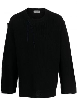 Асиметричен пуловер Yohji Yamamoto черно