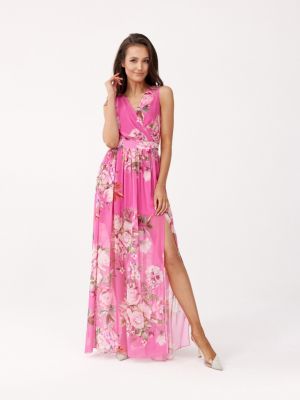 Μάξι φόρεμα Roco ροζ