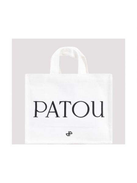 Shopper handtasche mit taschen Patou weiß