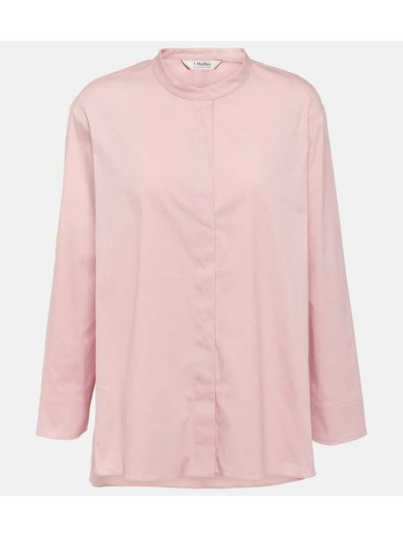 Camisa de algodón 's Max Mara rosa