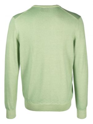 Woll pullover mit rundem ausschnitt D4.0 grün