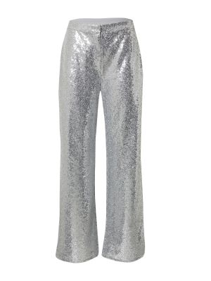 Pantaloni Edited argintiu