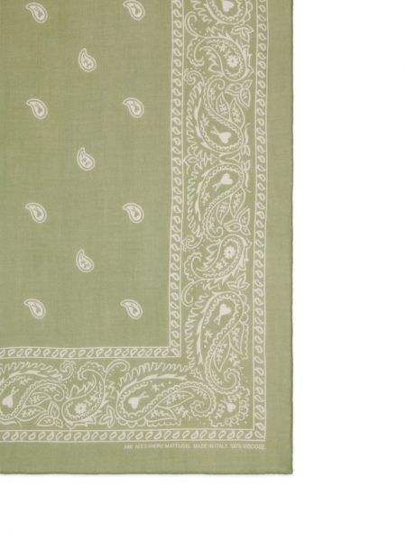 Schal mit print mit paisleymuster Ami Paris grün