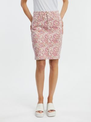 Джинсовая юбка Orsay Розовая