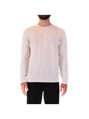 Sweter z okrągłym dekoltem Dondup biały