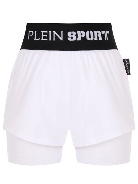 Белые спортивные шорты Plein Sport