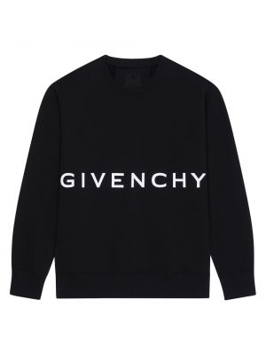 Свитшот с вышивкой слим Givenchy черный