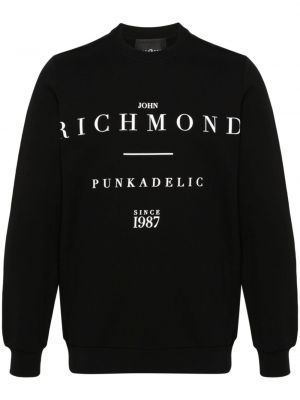 Sweatshirt mit print John Richmond schwarz