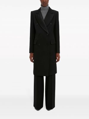 Płaszcz wełniany Victoria Beckham czarny