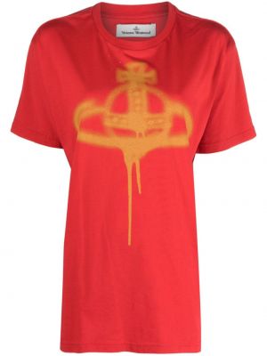 T-shirt con stampa Vivienne Westwood rosso
