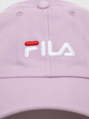 Хлопковая кепка Fila розовая