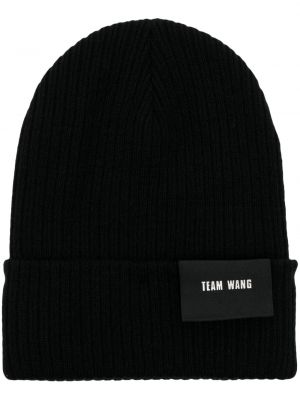 Плетена шапка Team Wang Design черно