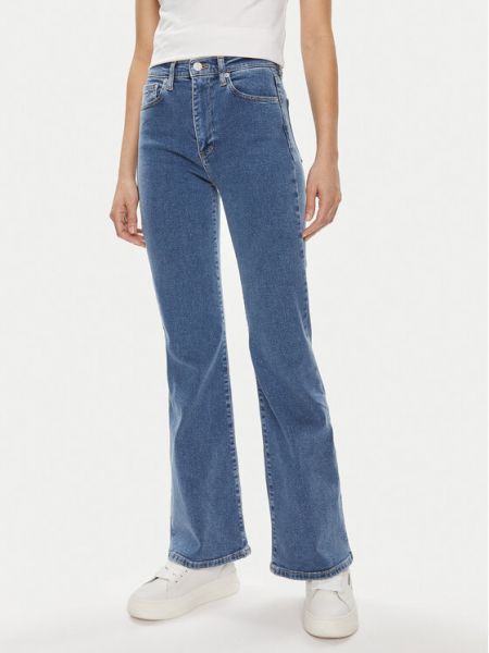 Priliehavé bootcut džínsy Tommy Jeans modrá