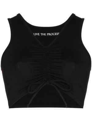 Crop top Live The Process svart