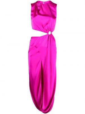 Midi obleka V:pm Atelier roza